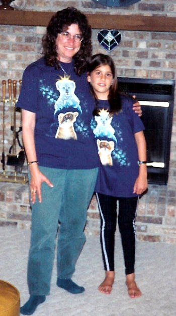 Martha and Adi - matching shirts
